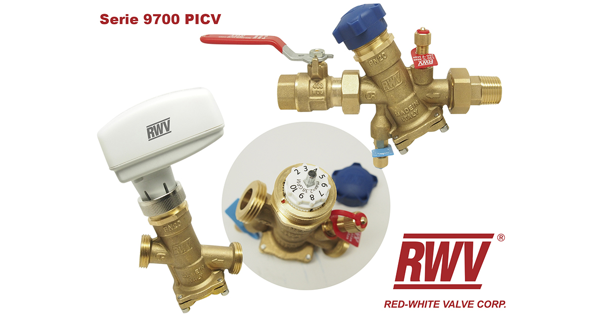 RED WHITE VALVE - Serie 9700 Válvula de control independiente de la presión (PICV)