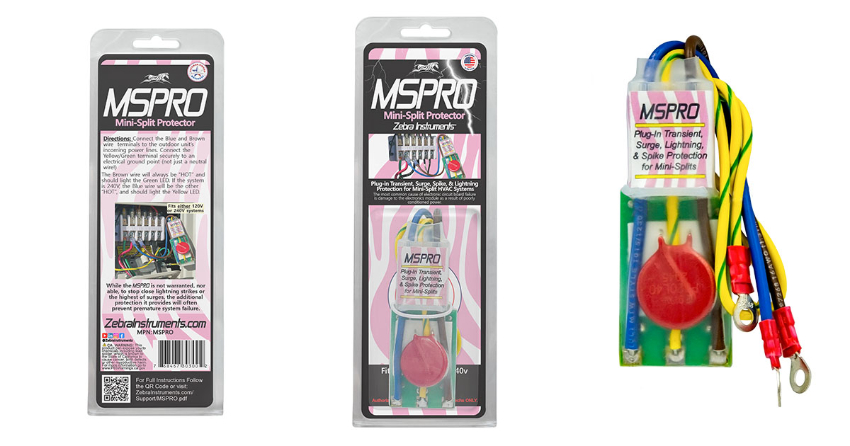 ZEBRA INSTRUMENTS - Mini-Split Protector (MPN: MSPRO)